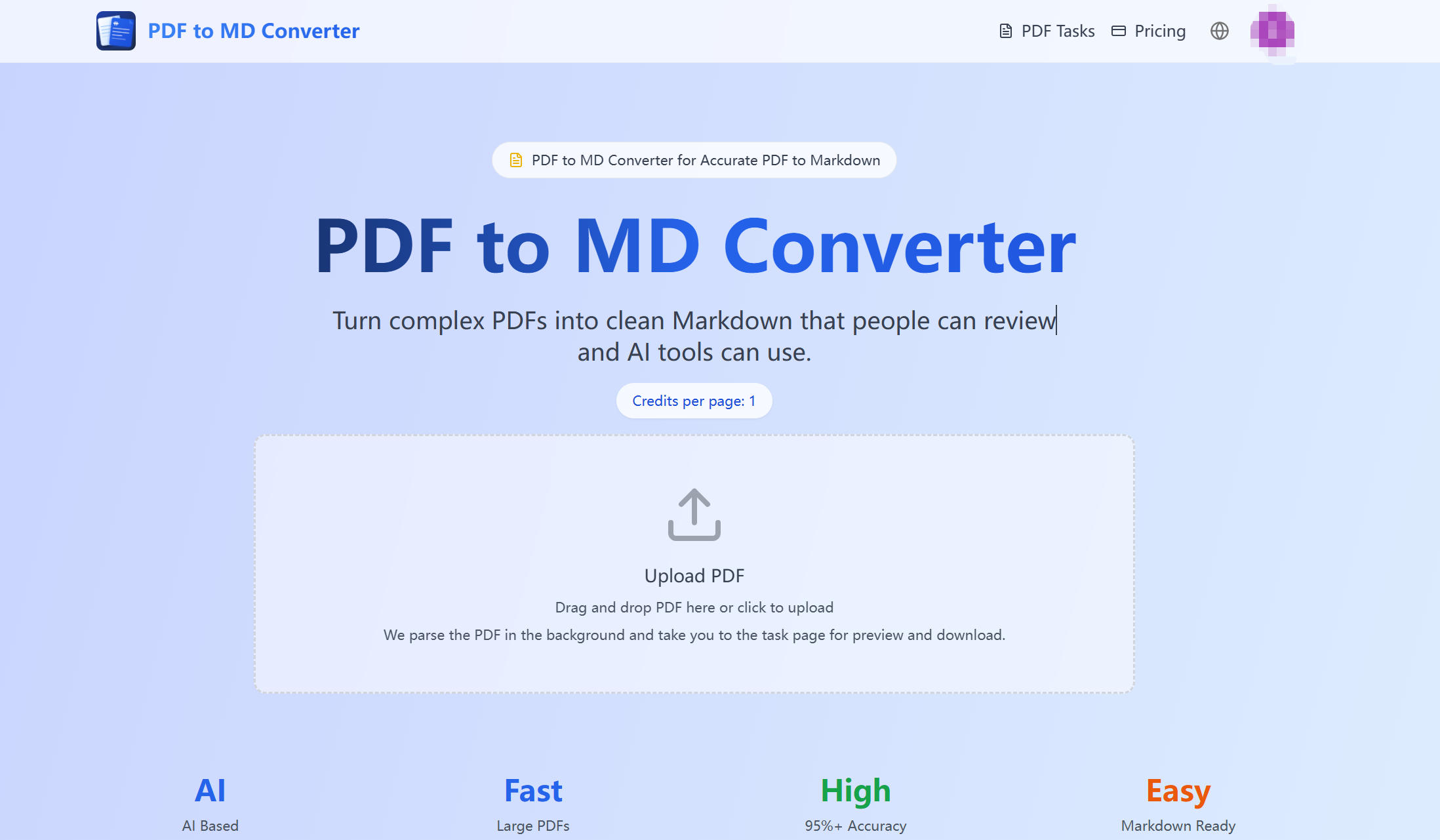 PDF to MD Converter cover
