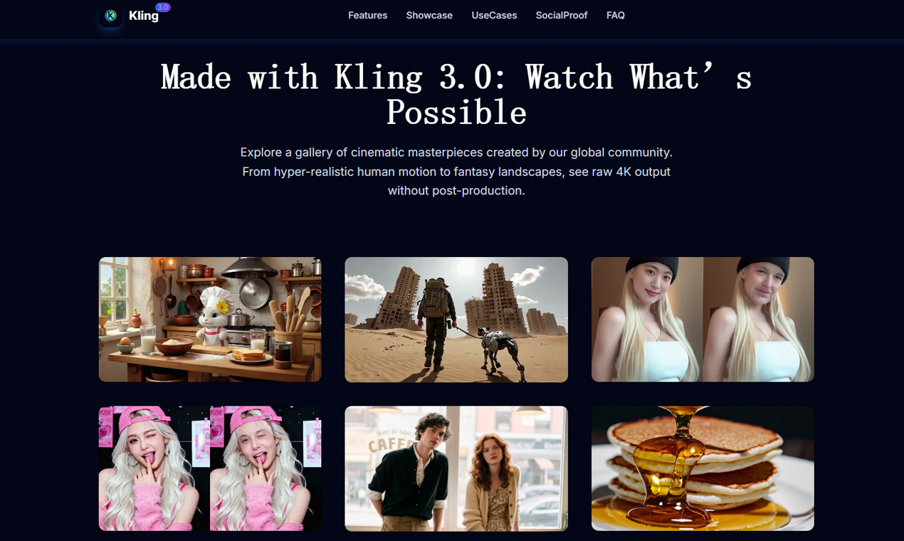 Kling 3.0 AI Video Generator cover