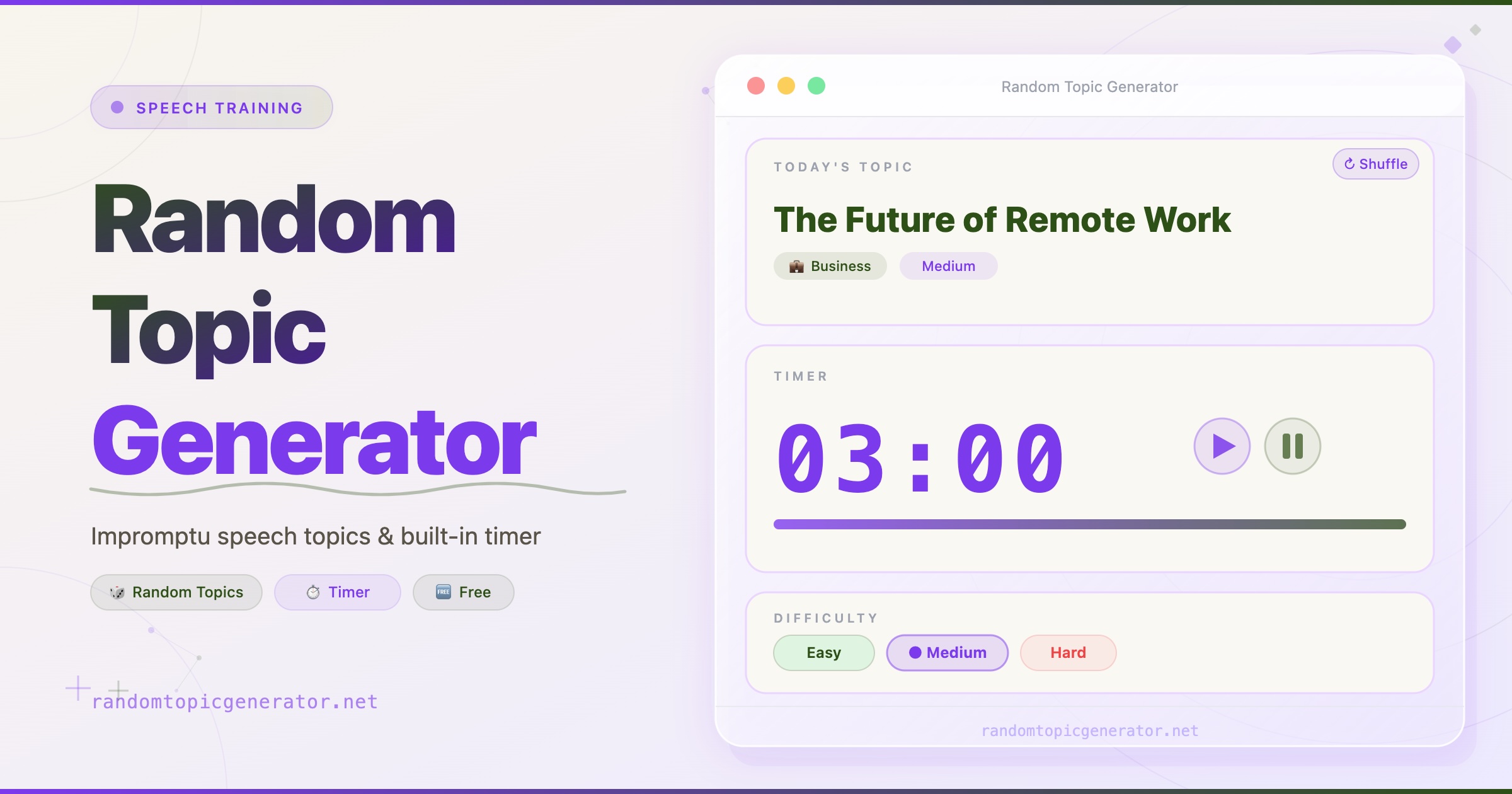 Random Topic Generator